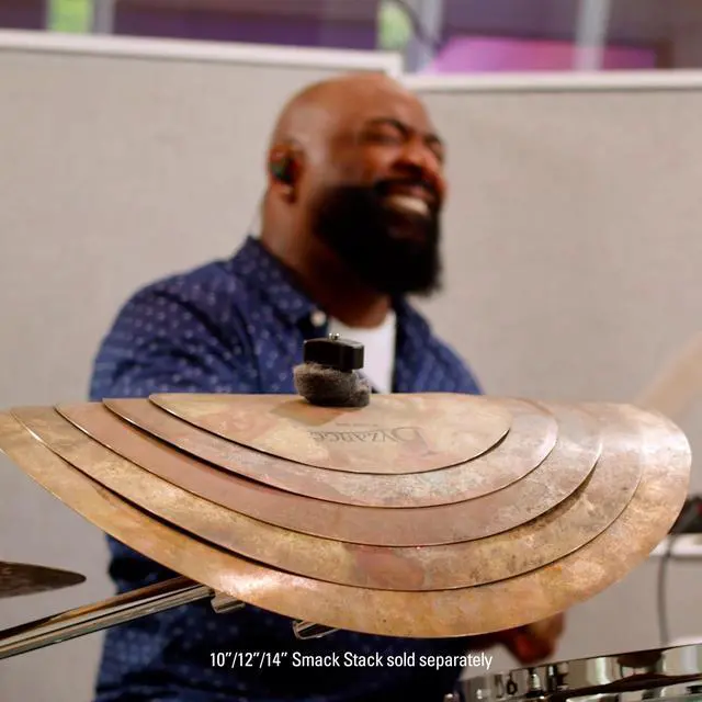 Alt view image 6 of 7 - Byzance Vintage 2-Piece Smack Stack Cymbal Add-on Pack 8", 16" MADE IN TURKEY B20 Bronze