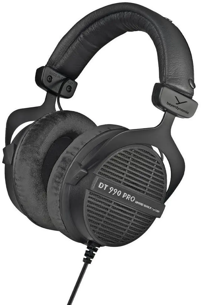 Main image of DT 990 PRO Studio Headphones (250 Ohm, Black) | Open Back, Over Ear, Wired Professional Mixing, Music Production, Editing, Audiophile, Black Velour Ear Pads