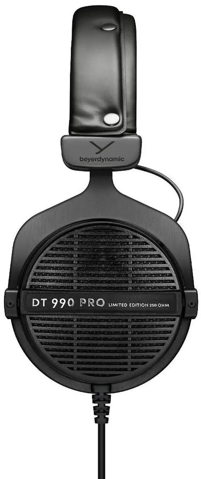 Alt view image 3 of 6 - DT 990 PRO Studio Headphones (250 Ohm, Black) | Open Back, Over Ear, Wired Professional Mixing, Music Production, Editing, Audiophile, Black Velour Ear Pads