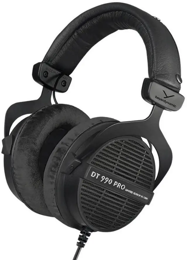 Alt view image 4 of 6 - DT 990 PRO Studio Headphones (250 Ohm, Black) | Open Back, Over Ear, Wired Professional Mixing, Music Production, Editing, Audiophile, Black Velour Ear Pads