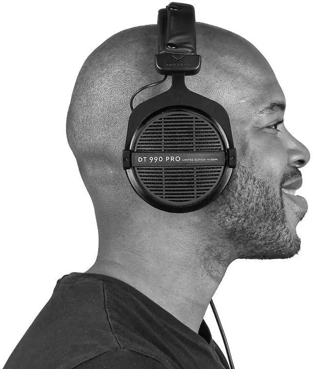 Alt view image 6 of 6 - DT 990 PRO Studio Headphones (250 Ohm, Black) | Open Back, Over Ear, Wired Professional Mixing, Music Production, Editing, Audiophile, Black Velour Ear Pads