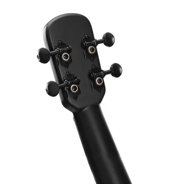 Alt view image 6 of 7 - 23 Carbon Fiber Electric Ukulele Waterproof & Travel-Ready with Built-in Pickup (Volume/Tone Control), Includes Gig Bag & Full Kit. Ideal for Outdoor, Beginners & Performers(Black EQ)
