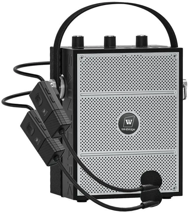 Main image of 50W Voice Amplifier with 2 Mics,Microphone with Speaker | Portable Sound System with Microphone,Bluetooth Speaker Megaphone for Teachers, Classroom, Outdoor, Events -S98Plus