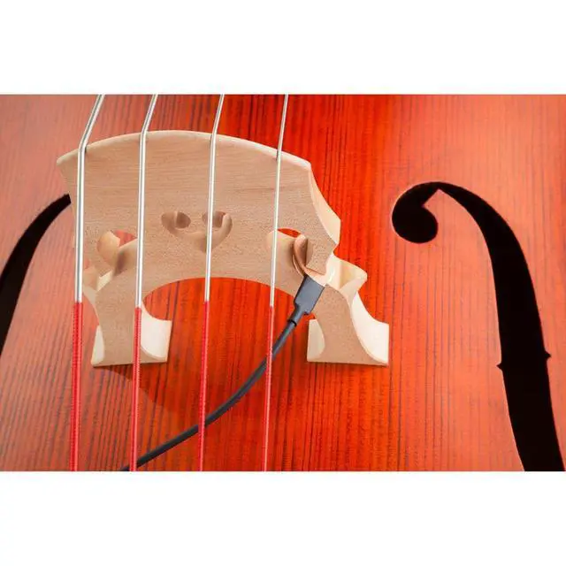 Alt view image 5 of 5 - DB-1 Double Bass Pickup, Bridge Mounted Piezo Pickup for Upright Bass | Easy installation, 1/4" output connection, optimized for upright bass players in live and studio environments