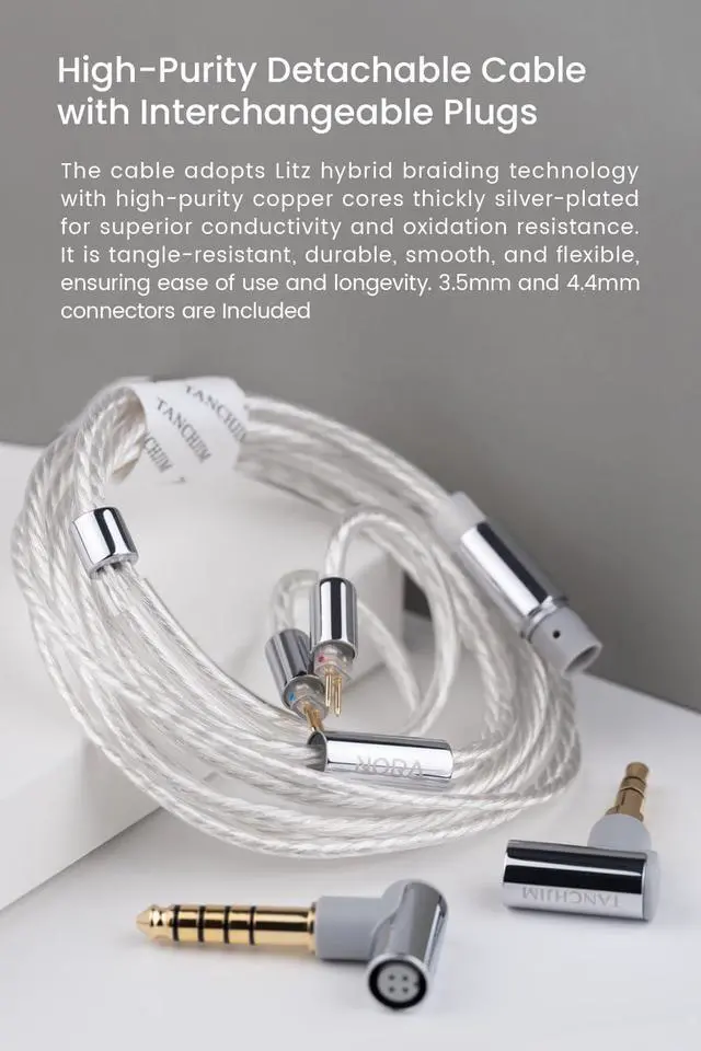 Alt view image 7 of 7 - NORA Professional In-Ear Monitors, Vocal & Instrument Enhancing Wired IEM | HiFi Earphones Suit for Long-Time Live Stream & Audio Recording, DTM5 Dual-Cavity Dual-Magnetic Dynamic Driver, Lightweight