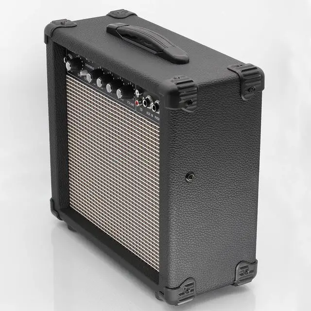 Alt view image 4 of 7 - 20W Electric Guitar Amplifier - Clean and Distortion Channel - 3 Band Equalization and CD Line Input - Recording Studio, Practice Room, Small Courtyard (6.5", Black)