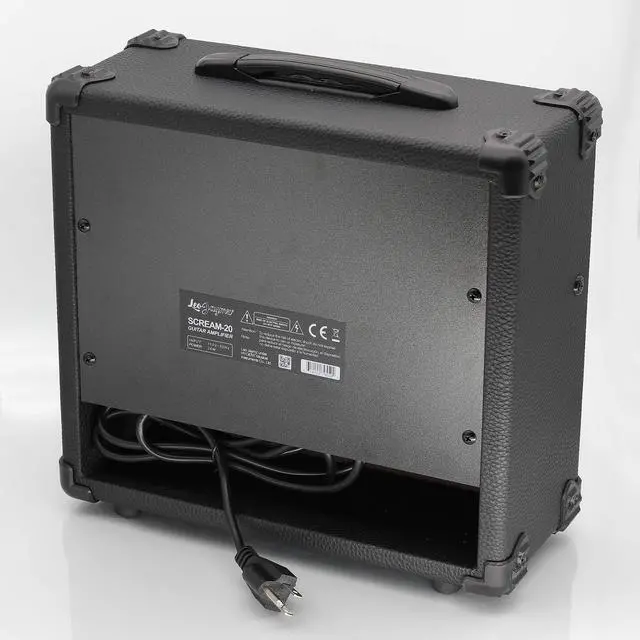 Alt view image 6 of 7 - 20W Electric Guitar Amplifier - Clean and Distortion Channel - 3 Band Equalization and CD Line Input - Recording Studio, Practice Room, Small Courtyard (6.5", Black)