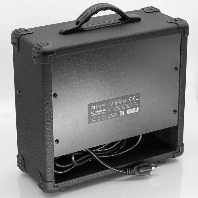 Alt view image 7 of 7 - 20W Electric Guitar Amplifier - Clean and Distortion Channel - 3 Band Equalization and CD Line Input - Recording Studio, Practice Room, Small Courtyard (6.5", Black)