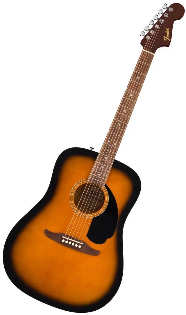 Main image of California Debut Redondo Series Beginner Acoustic Guitar, Sunburst | California Series, beginner acoustic guitar for adults, sunburst finish, under $300, easy playability