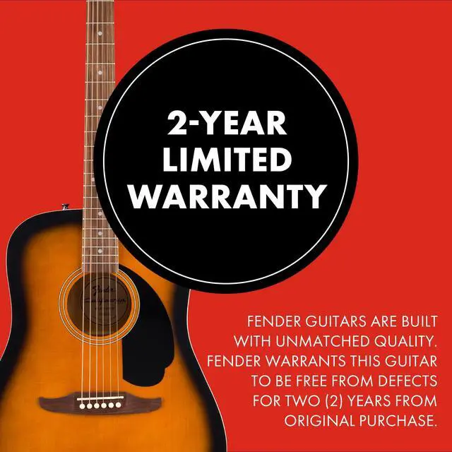 Alt view image 5 of 6 - California Debut Redondo Series Beginner Acoustic Guitar, Sunburst | California Series, beginner acoustic guitar for adults, sunburst finish, under $300, easy playability