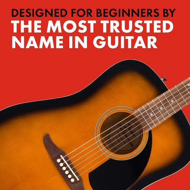 Alt view image 4 of 6 - California Debut Redondo Series Beginner Acoustic Guitar, Sunburst | California Series, beginner acoustic guitar for adults, sunburst finish, under $300, easy playability