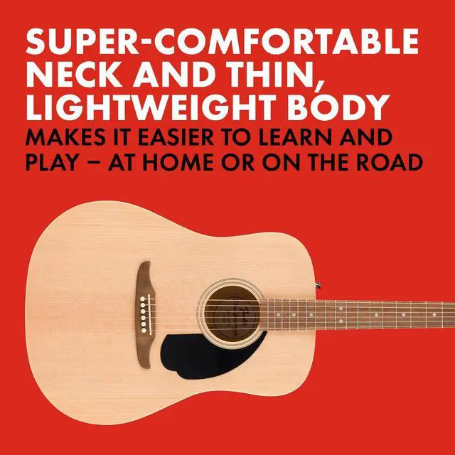 Alt view image 3 of 6 - California Debut Redondo Series Beginner Acoustic Guitar, Natural | California Series, beginner acoustic guitar, natural finish, adult starter, quality, easy playability
