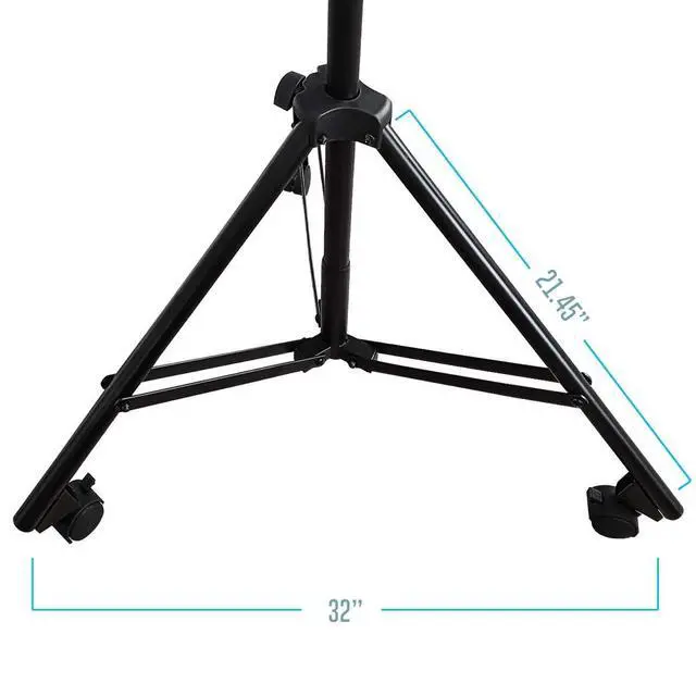 Alt view image 7 of 7 - AxcessAbles Heavy Duty Microphone Boom Stand with Weighted Tripod Base | 80-inch Height Overhead Mic Stand | 96 Inch Boom Arm Stand | Shotgun Video Mic Stand | All Metal, No Plastic Parts