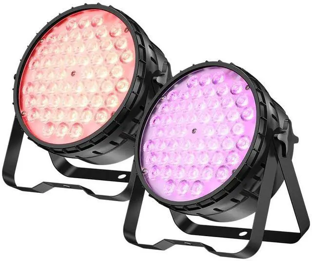 Main image of 54 * 4W LED Stage Light,4 in 1 RGBW High CRI DJ Par Lights-2 Packs | 54 * 4W CRI>90 RGBW LEDs, Auto/Sound/DMX512/Master-Slave, LPC010N PAR Light For Parties, Concerts, Theatrical, Uplighting