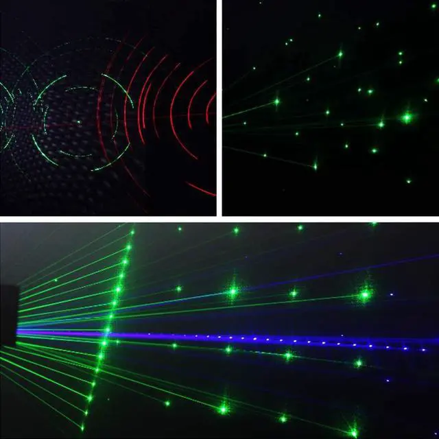 Alt view image 5 of 7 - Party Lights DJ Disco Light,9 Lens Stage Lighting Support DMX512 and Sound Activated with Remote Control Laser Lights for Parties Birthday Wedding Karaoke Bar KTV Club Stage Live Show
