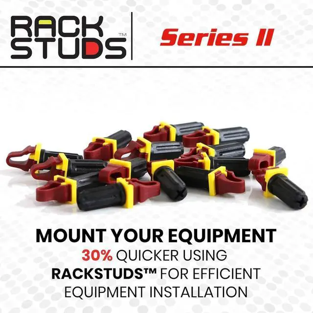 Alt view image 5 of 5 - R400 - Server Rack Screws for Server Rack Rails 19" Square Punched Vertical Rails, Perfect Cage Nut Replacement, Rack-Mount Screws - Red 400-Pack 2.22mm/0.086