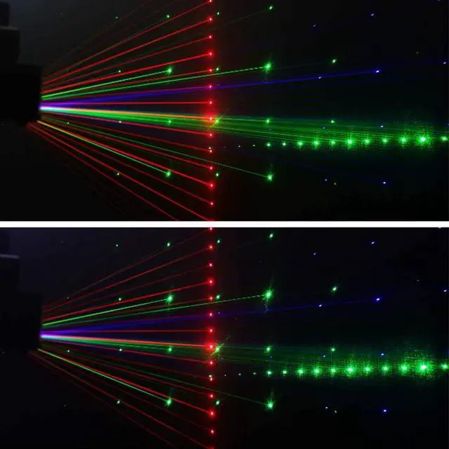 Alt view image 7 of 7 - Party Lights DJ Disco Light,9 Lens Stage Lighting Support DMX512 and Sound Activated with Remote Control Laser Lights for Parties Birthday Wedding Karaoke Bar KTV Club Stage Live Show