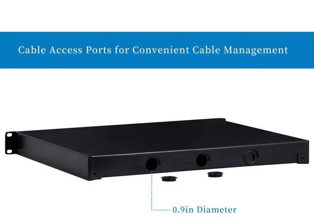 Alt view image 4 of 6 - 1U Rack Mount Drawer for 19 Inch AV/Network/DJ Equipment Racks or Cabinets with Lock and Key