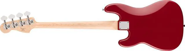Alt view image 2 of 7 - Squier Debut Series Beginner Precision Bass Guitar, Matte Dakota Red | Starter electric bass for adults, free lessons included, matte finish, under $300, classic P-Bass tone