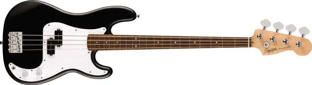 Main image of Squier Debut Series Beginner Precision Bass Guitar, Matte Black | Starter electric bass guitar, free lessons included, ideal for beginners, Precision Bass tone