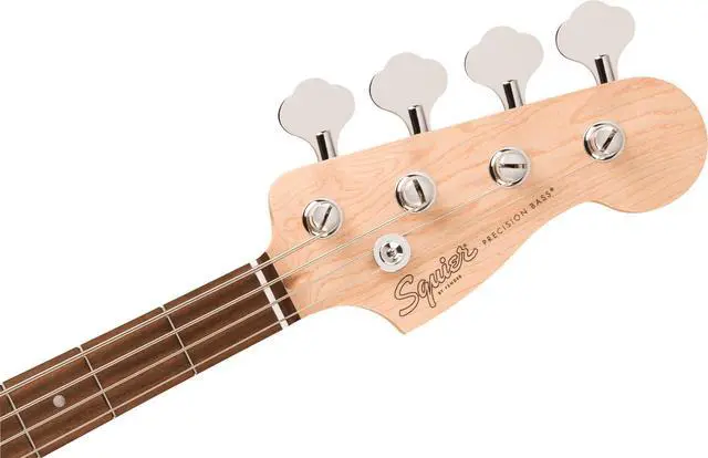 Alt view image 6 of 7 - Squier Debut Series Beginner Precision Bass Guitar, 2-Color Sunburst | Starter bass guitar, free lessons included, matte sunburst finish, electric bass for beginners