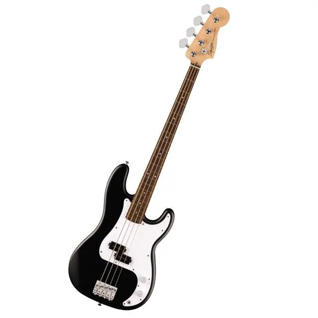 Alt view image 4 of 7 - Squier Debut Series Beginner Precision Bass Guitar, Matte Black | Starter electric bass guitar, free lessons included, ideal for beginners, Precision Bass tone