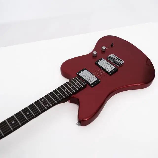 Alt view image 3 of 6 - Jazzmaster Mahogany Solid Body Electric Guitar,Roasted Maple Neck and Rosewood fingerboard,Bone Nut,6-String H-H Guitar,Professional/Full Size/Electric Guitars for Adults