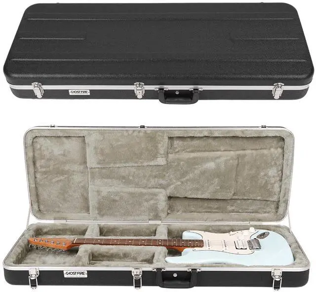 Main image of Electric Guitar ABS Hard Case for ST/TL/JAG, GC-REG Black | Portable Hard-Shell Case With Lock, Super Thick Case Fit for Guitar, Soft Velvet Lining Suitable Inner Design