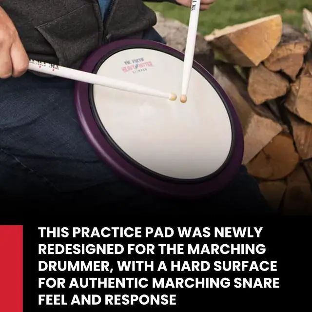 Alt view image 3 of 7 - HHPSLR Heavy Hitter Slimpad Practice Pad with Rim