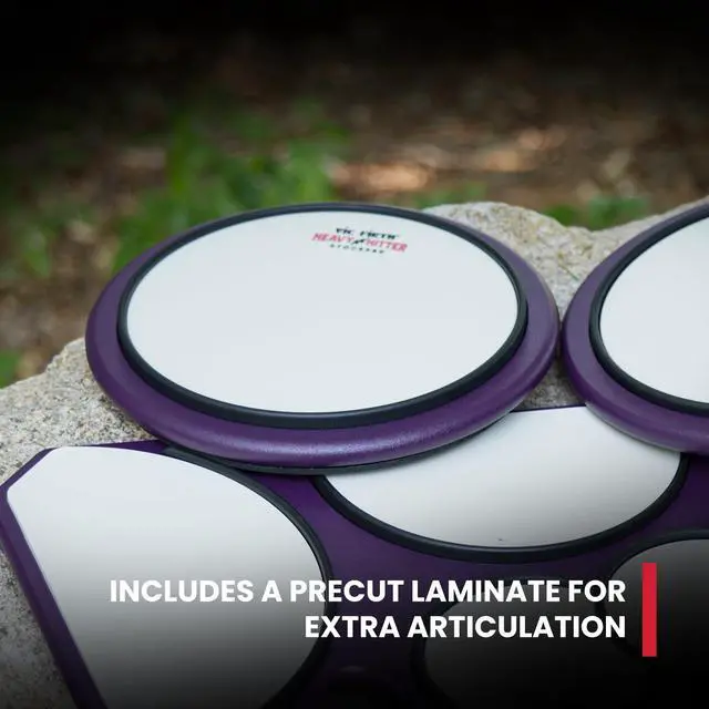 Alt view image 6 of 7 - HHPSLR Heavy Hitter Slimpad Practice Pad with Rim