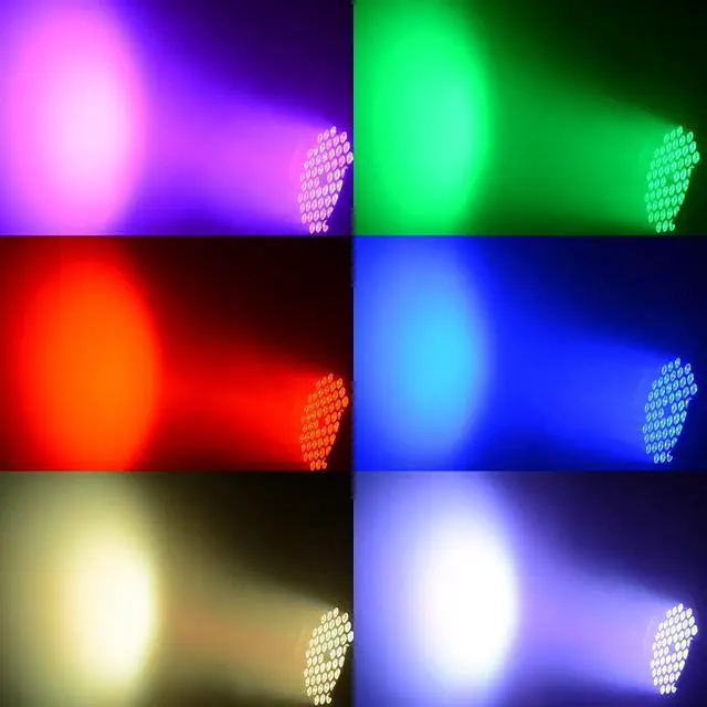 Alt view image 3 of 7 - Strobe Light, 54x3W RGB 3-in-1 Par Light, DMX/Sound(LPC007-H, 4P) | Auto/Sound/DMX512/Master-Slave,creates rich color combinations and dynamic lighting,for Church,Concert,Wedding,Party,Bar