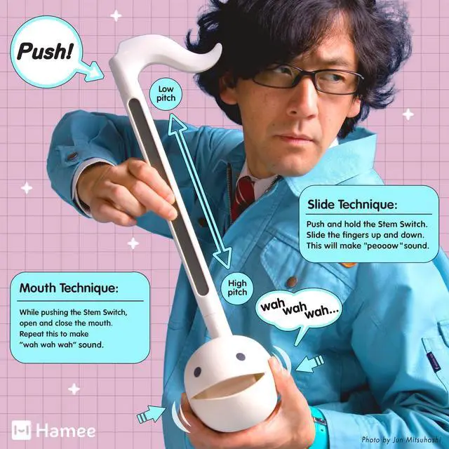 Alt view image 3 of 7 - Deluxe Electronic Synthesizer Musical Instrument - Unicorn | Portable Digital Synthesizer from Japan by Maywa Denki with 3.5mm Aux Jack & Strap, Unique Gift for Teens & Adults