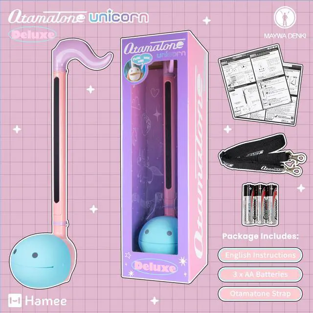 Alt view image 6 of 7 - Deluxe Electronic Synthesizer Musical Instrument - Unicorn | Portable Digital Synthesizer from Japan by Maywa Denki with 3.5mm Aux Jack & Strap, Unique Gift for Teens & Adults
