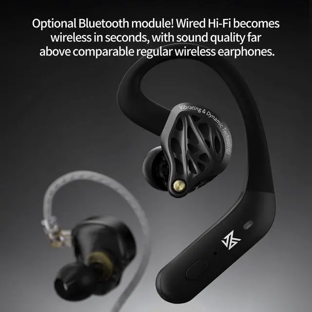 Alt view image 6 of 7 - KZ Vibe X in Ear Monitor, HiFi IEM Earbuds | 2DD with Haptic Bass Vibrations, Sound Isolating, Wired Earbuds for Musician, Stage Monitoring & Audiophiles, 3.5mm with Mic