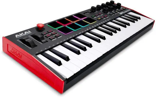 Main image of MPK Mini Plus - USB MIDI Keyboard Controller with 37 Mini Keys, 8 MPC Pads, Sequencer, MIDI/CV/Gate I/O, Music Production Software and Native Instruments Sound Package