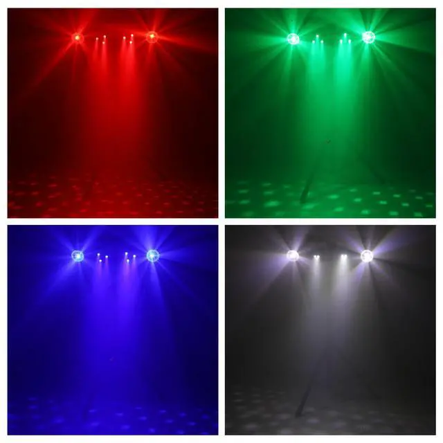 Alt view image 5 of 7 - DJ Disco Lights with Stand, Professional LED Party Light Set, DJ Lighting System DMX512, Sound Activated Stage Lights Package for Gig Bar Wedding Live Band Club Booth Show Events
