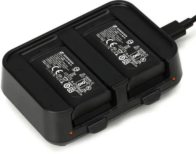 Main image of Pro Audio EW-D Charging Set, Dual-Bay Charger w/ 2 Lithium-Ion BA-70 Battery Packs