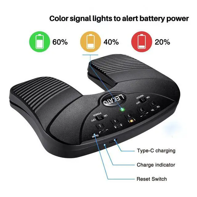 Alt view image 4 of 7 - Wireless Bluetooth Page Turner Pedal Music Page Turner Pedal for Ipad,Tablets Android IOS Phones Rechargeable Foot Pedal Silent Page Turner Ipad for Hands-Free