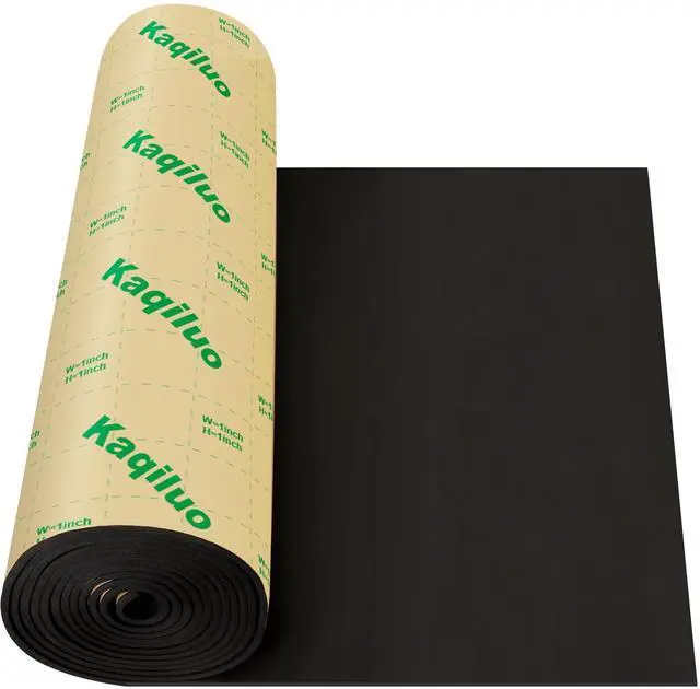 Main image of Self-Adhesive Sound Insulation Acoustic Foam,73.2sqft x 0.4in Thick,50+kg/m³,Sound Proof Padding,Fire,Water Resistant,Thermal Insulation,Cold Proof Acoustic Treatment Foam