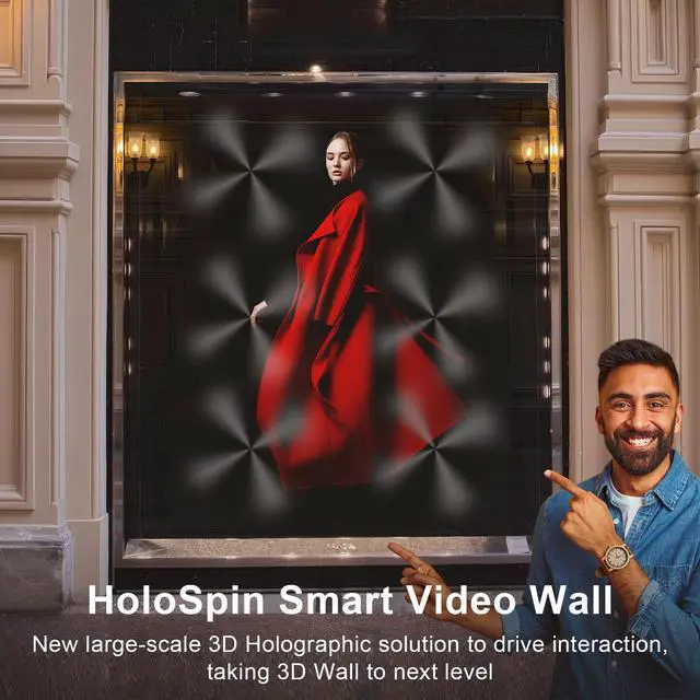 Alt view image 4 of 7 - Large 3D Hologram Fan 31.5 Inch,3D Holographic Fan with WiFi and Bluetooth,928 Highlight LEDs and 2500 cd/m² Brightness,1500 Free 3D Video,3D Holographic Projector for Store Display,Events,Exhibition