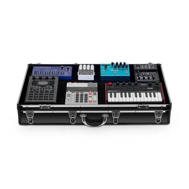 Main image of UNISON Performance Case XL, 32" x 19" For Electronic Gear | Lightweight Case for Electronic Music Performers, Removable Lid, Fits Synth / Sampler / Mixer / FX Pedals, Easy To Setup