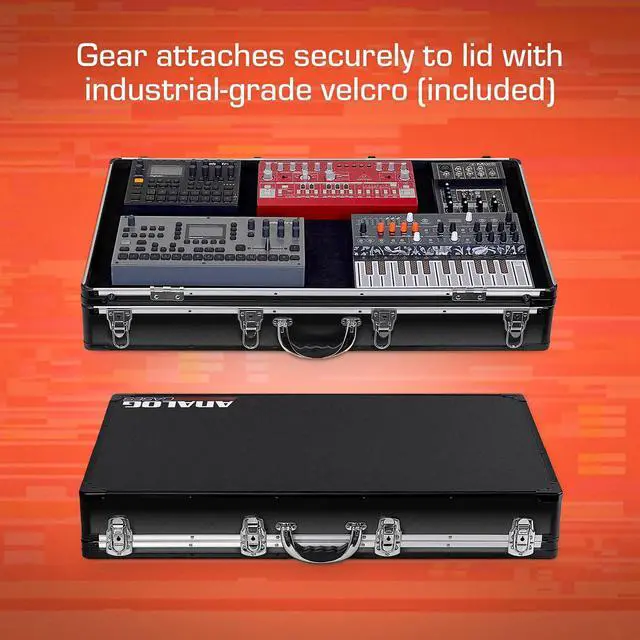 Alt view image 4 of 7 - UNISON Performance Case XL, 32" x 19" For Electronic Gear | Lightweight Case for Electronic Music Performers, Removable Lid, Fits Synth / Sampler / Mixer / FX Pedals, Easy To Setup