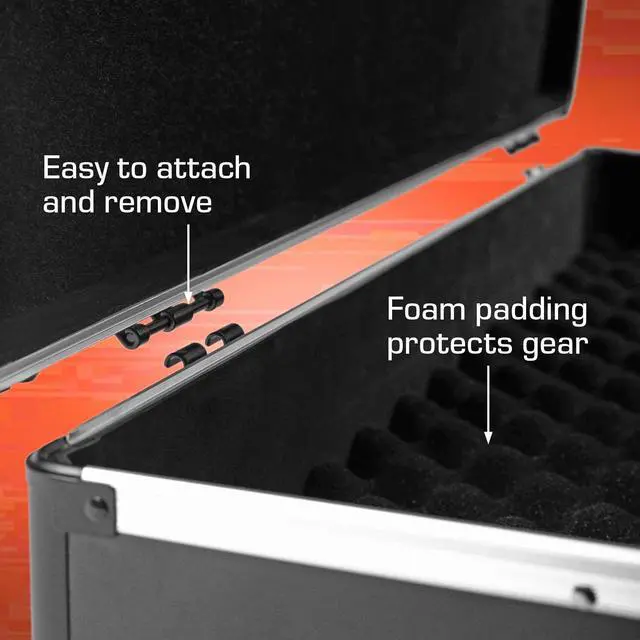 Alt view image 5 of 7 - UNISON Performance Case XL, 32" x 19" For Electronic Gear | Lightweight Case for Electronic Music Performers, Removable Lid, Fits Synth / Sampler / Mixer / FX Pedals, Easy To Setup