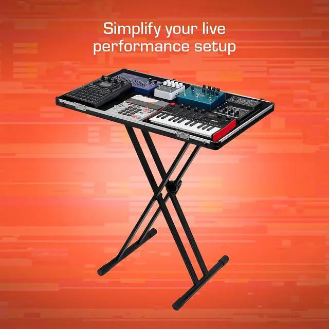 Alt view image 7 of 7 - UNISON Performance Case XL, 32" x 19" For Electronic Gear | Lightweight Case for Electronic Music Performers, Removable Lid, Fits Synth / Sampler / Mixer / FX Pedals, Easy To Setup