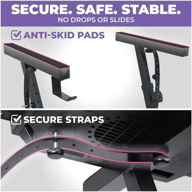 Alt view image 4 of 6 - Piano Keyboard Stand - Z Style Adjustable and Portable Heavy Duty Music Stand for Kids and Adults -Fits 54-88 Key Electric Pianos - Sturdy Musical Keyboard Stand (Black)