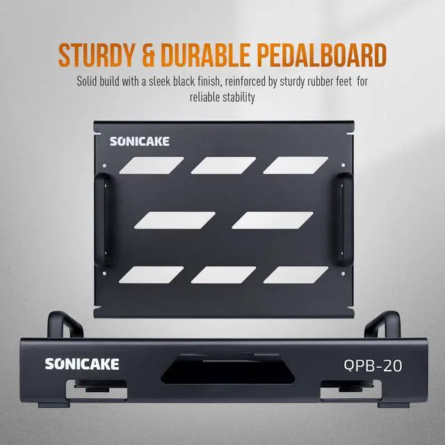 Alt view image 4 of 7 - 15" Guitar Pedal Board with Carry Bag, Light Aluminum Alloy Guitar Effects Pedalboard 15"x 11.2", Included Pedals Mountain Tape, Cable Tie & Screwdriver (M Pedal with Bag)