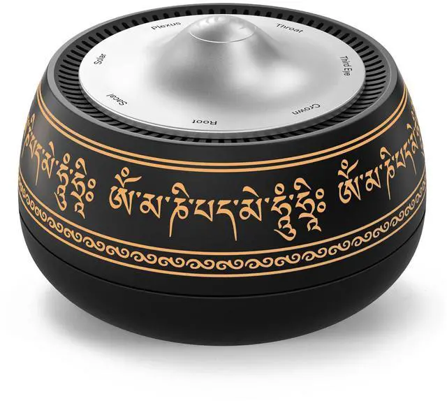 Main image of Portable Electronic Tibetan Singing Bowl, 8 Chakra Modes with 8 Chakra Cycle Play Mode, Auto/Manual Mode, Vibration & Built-in Timer, USB-C Rechargeable Meditation Device for Yoga, Reiki, Relaxation