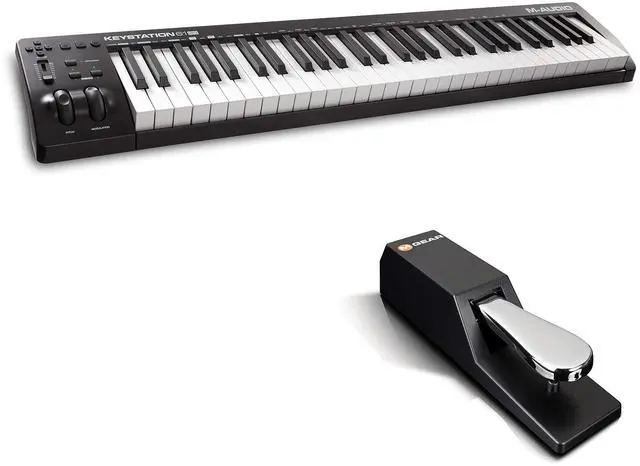 Main image of Keystation 61 MK3 Paquete de Controlador MIDI con Pedal de Sustain SP-2 para Grabación de Estudio, Producción Musical, Podcasting, Streaming