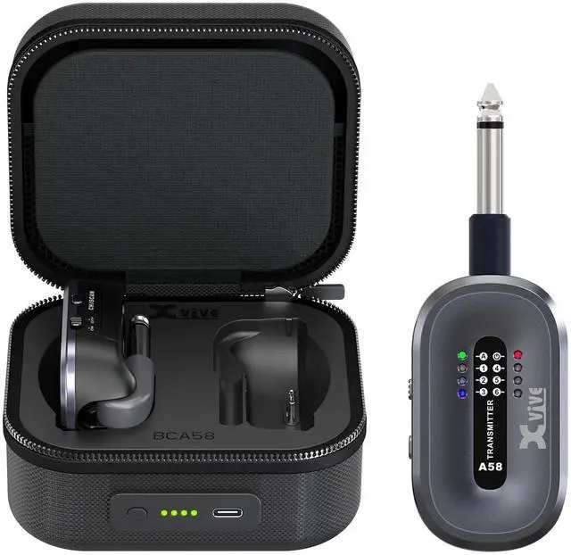 Main image of AC58 Wireless Guitar System 5.8GHz Guitar Transmitter and Receiver with Charging Case