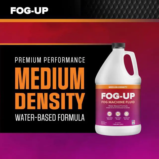 Alt view image 3 of 7 - FogUp Medium Density Fog Juice - Extremely Long Lasting, High Output Non-Irritating Indoor/Outdoor Odorless Water-Based Fog Machine Fluid - (4 Pack) 1 Gallon, 128 fl oz for All Standard Fog Machines